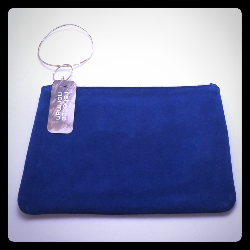 Rebecca Norman Royal Blue Suede Bangle Bag